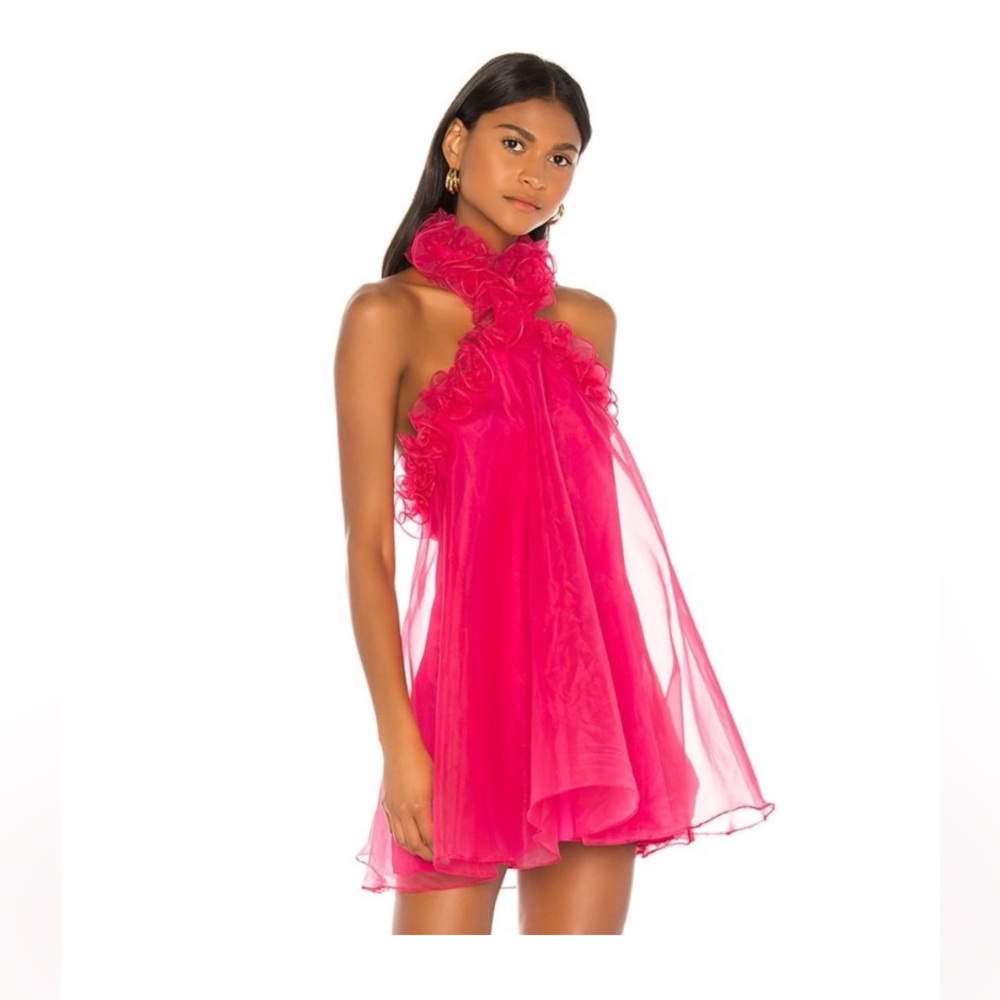 Lovers + Friends X Revolve Capri Mini Dress Hot Pink Size. Worn once for 3 hours